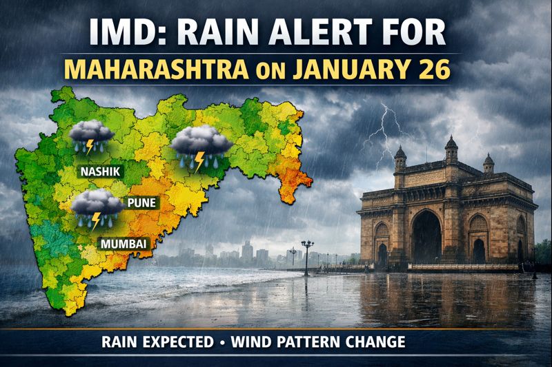 Weather Alert for January 26: Wind Pattern Shift Triggers Rain Warning in Maharashtra