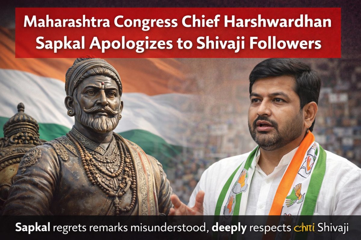 Maharashtra Congress Chief Harshwardhan Sapkal Apologizes to Shivaji Followers